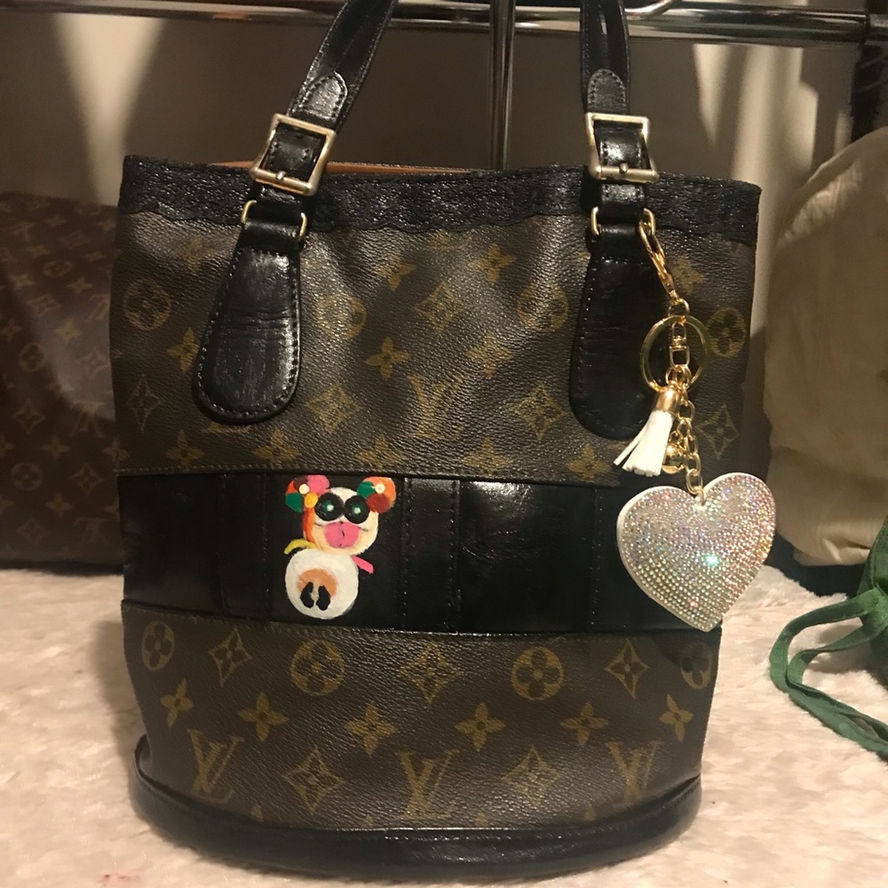 💯AUTH LOUIS VUITTON Bucket pm French company USA